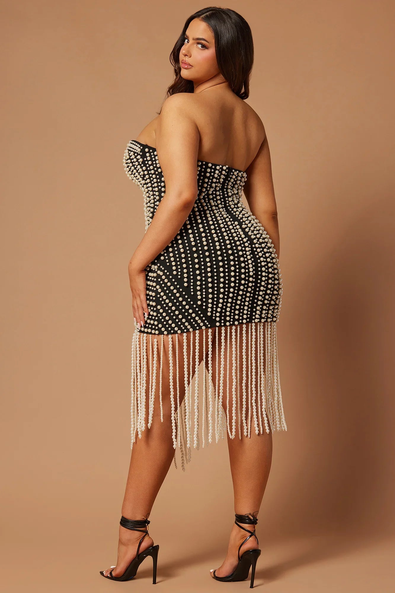 PEARL Embellished Mini Dress