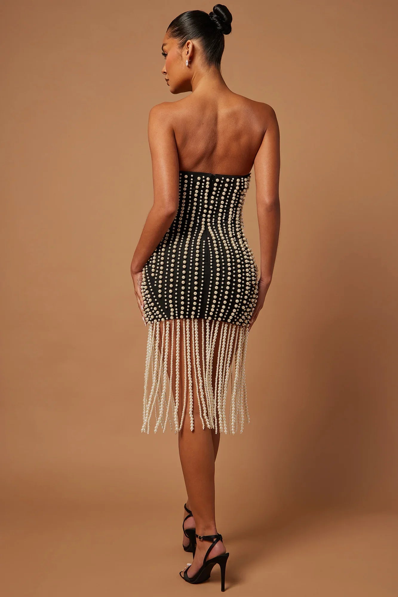 PEARL Embellished Mini Dress
