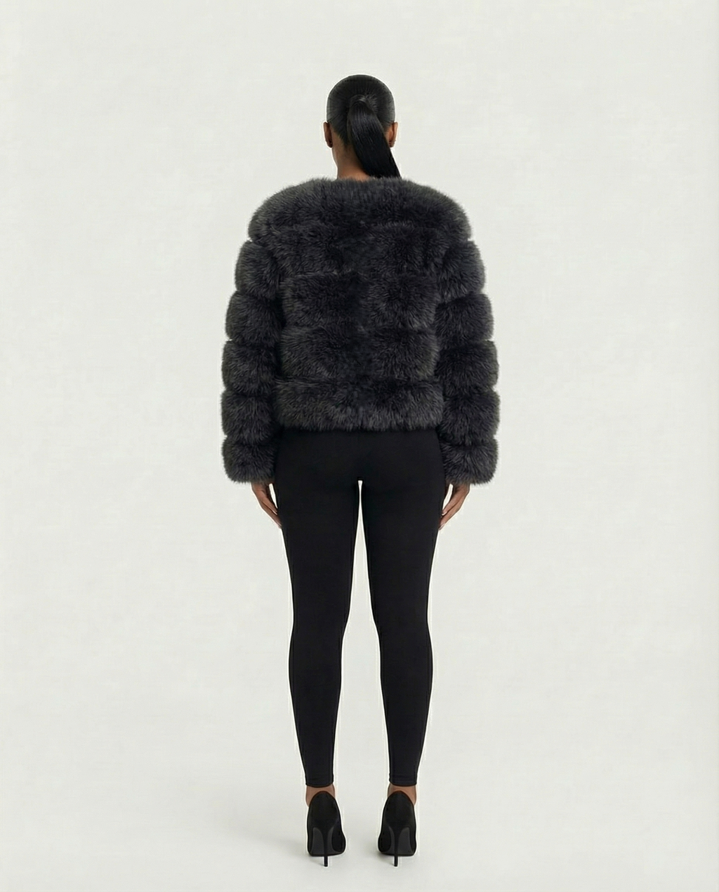 BEATRICE Faux Fur Bubble Jacket