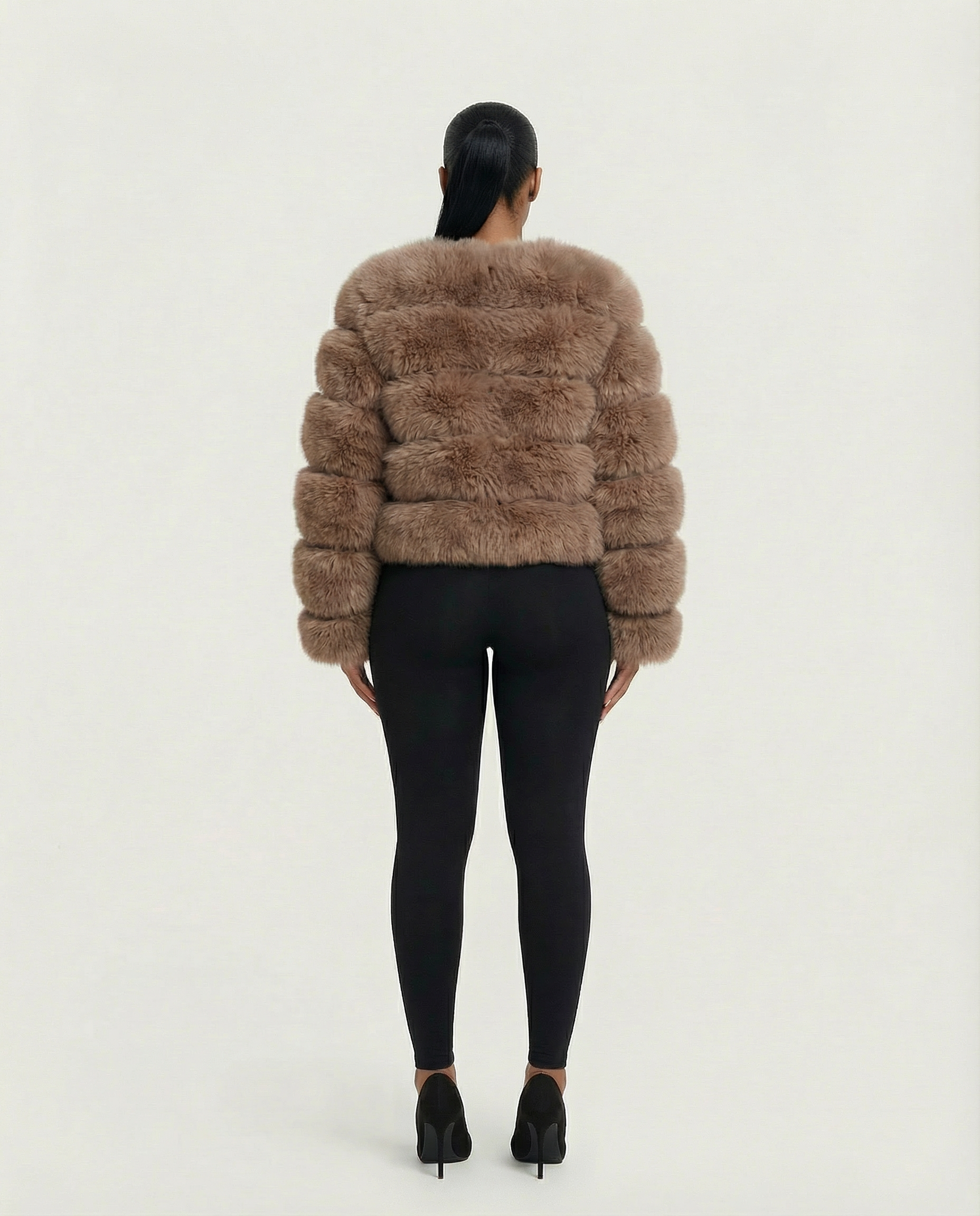 BEATRICE Faux Fur Bubble Jacket