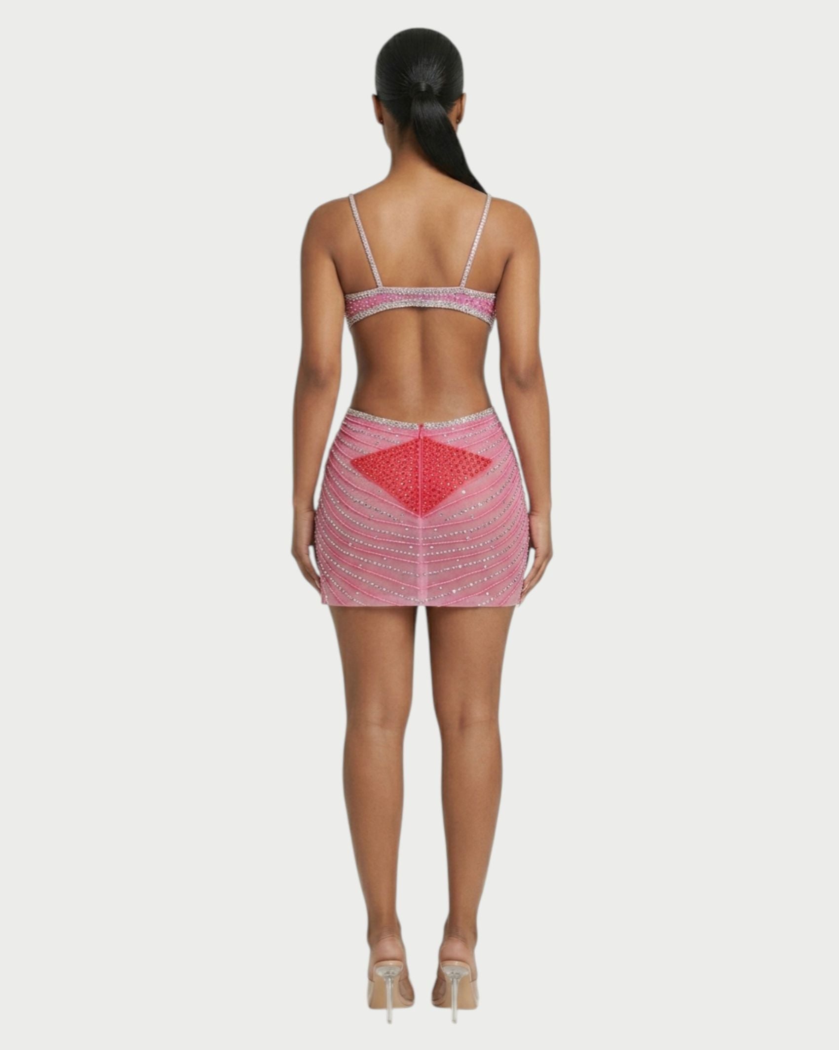 BRELLIE Crystal Cut-out Bodycon Mini Dress