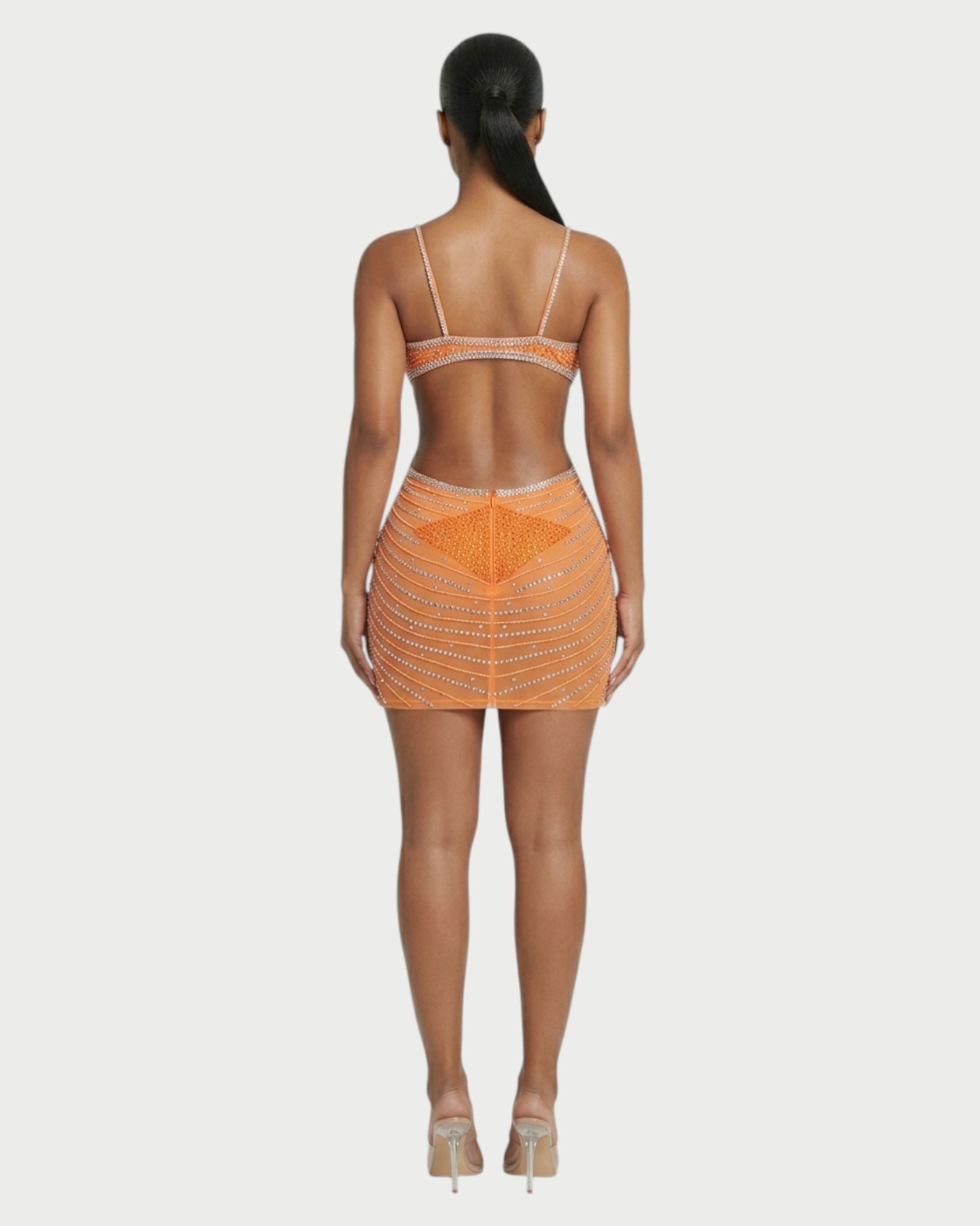 BRELLIE Crystal Cut-out Bodycon Mini Dress