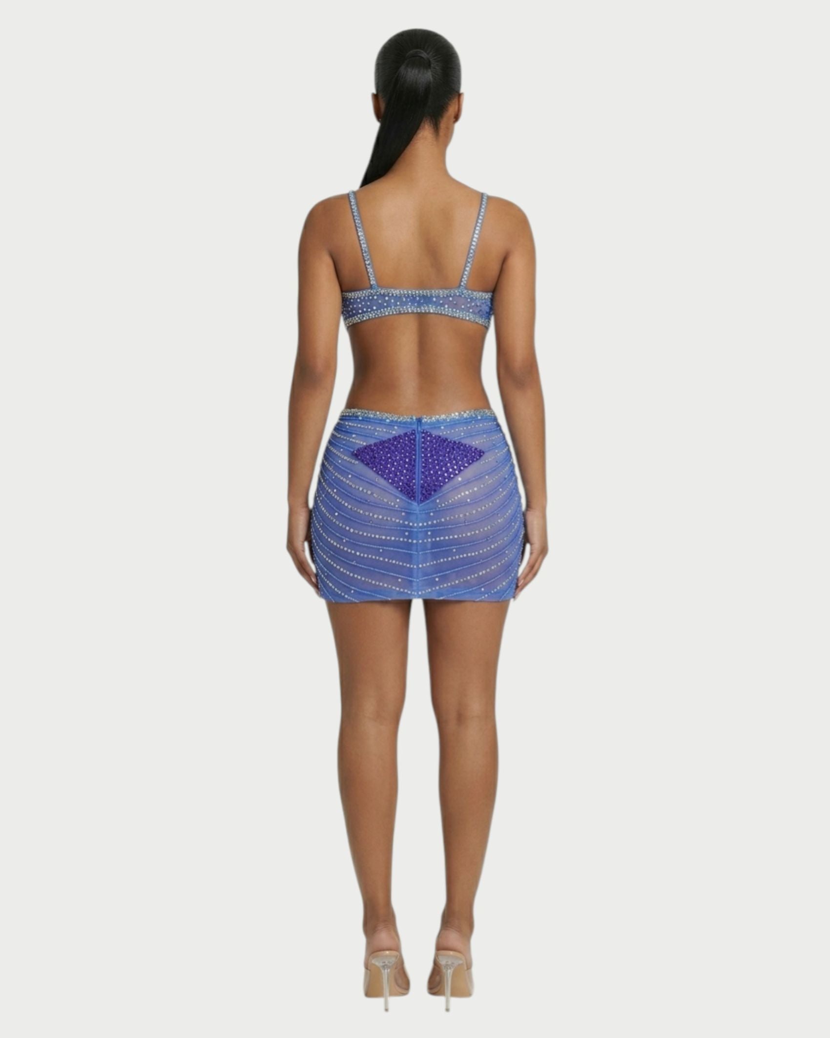 BRELLIE Crystal Cut-out Bodycon Mini Dress