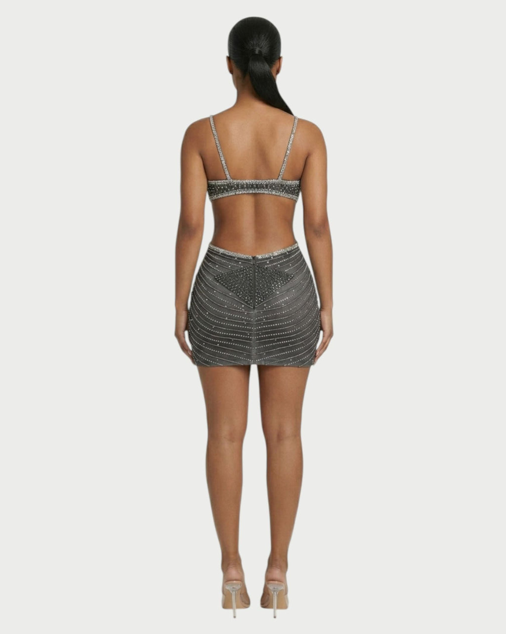 BRELLIE Crystal Cut-out Bodycon Mini Dress