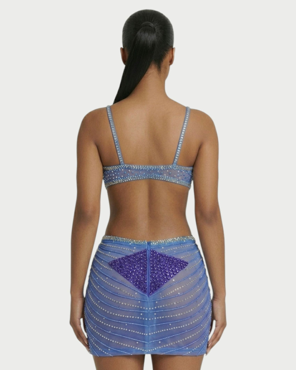 BRELLIE Crystal Cut-out Bodycon Mini Dress