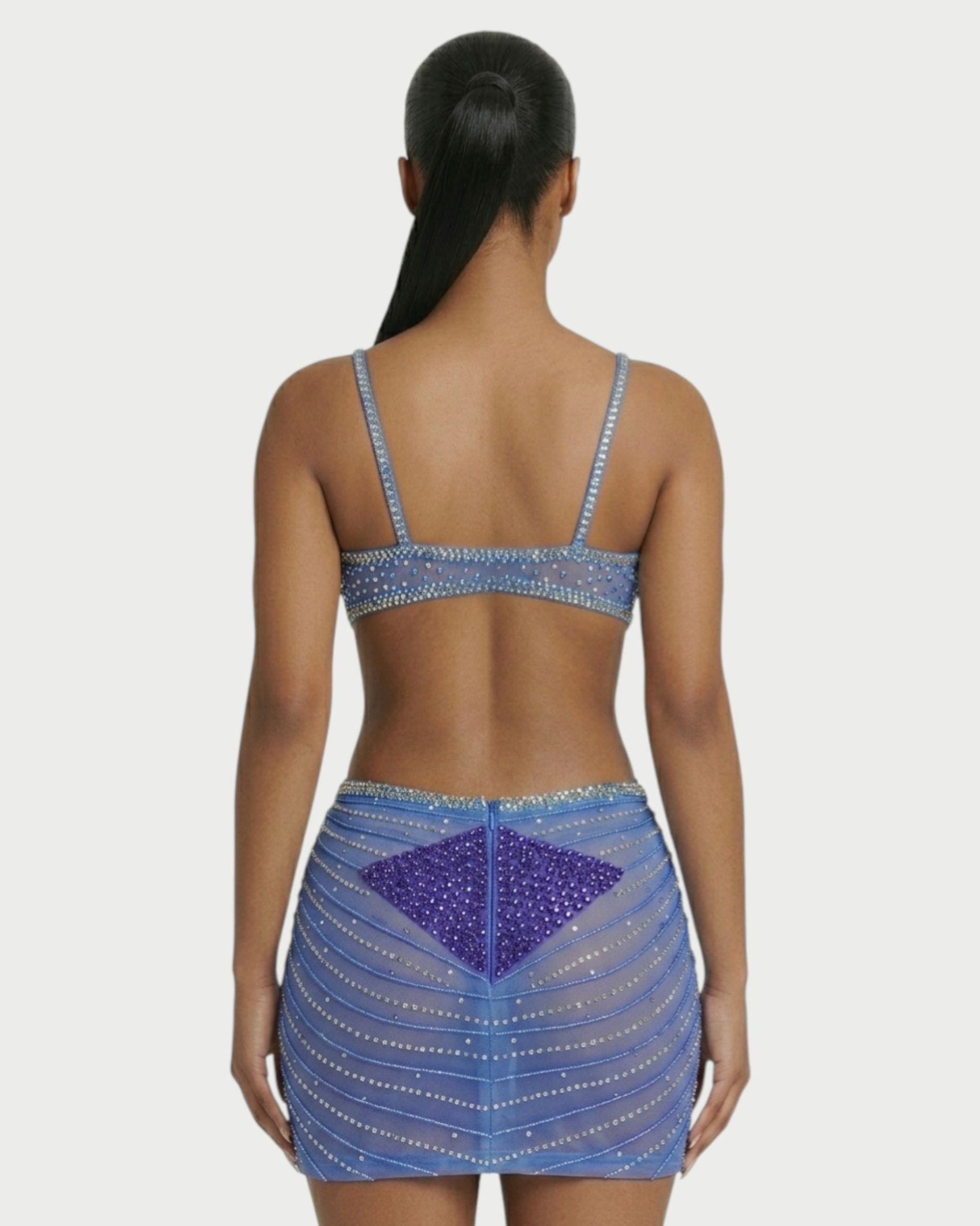BRELLIE Crystal Cut-out Bodycon Mini Dress