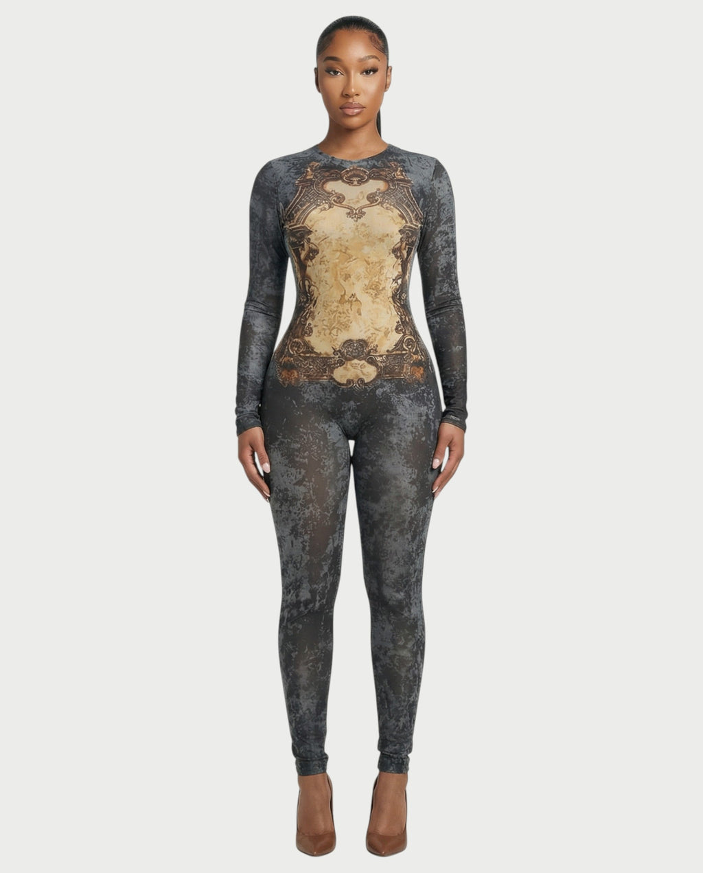 KALEYA Abstract Print Jumpsuit