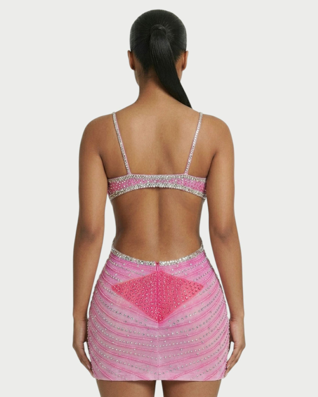 BRELLIE Crystal Cut-out Bodycon Mini Dress