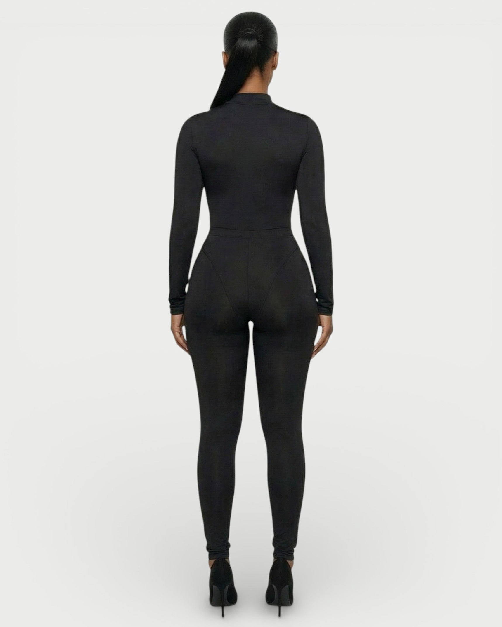 HAINA Long-Sleeve Bodysuit & High-Waist Leggings Set