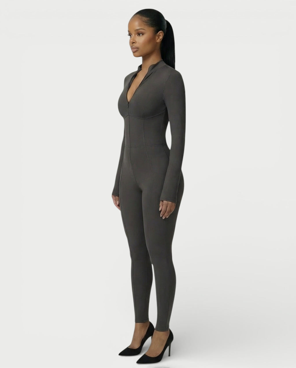 LUVINA Zip-Up Jumpsuit