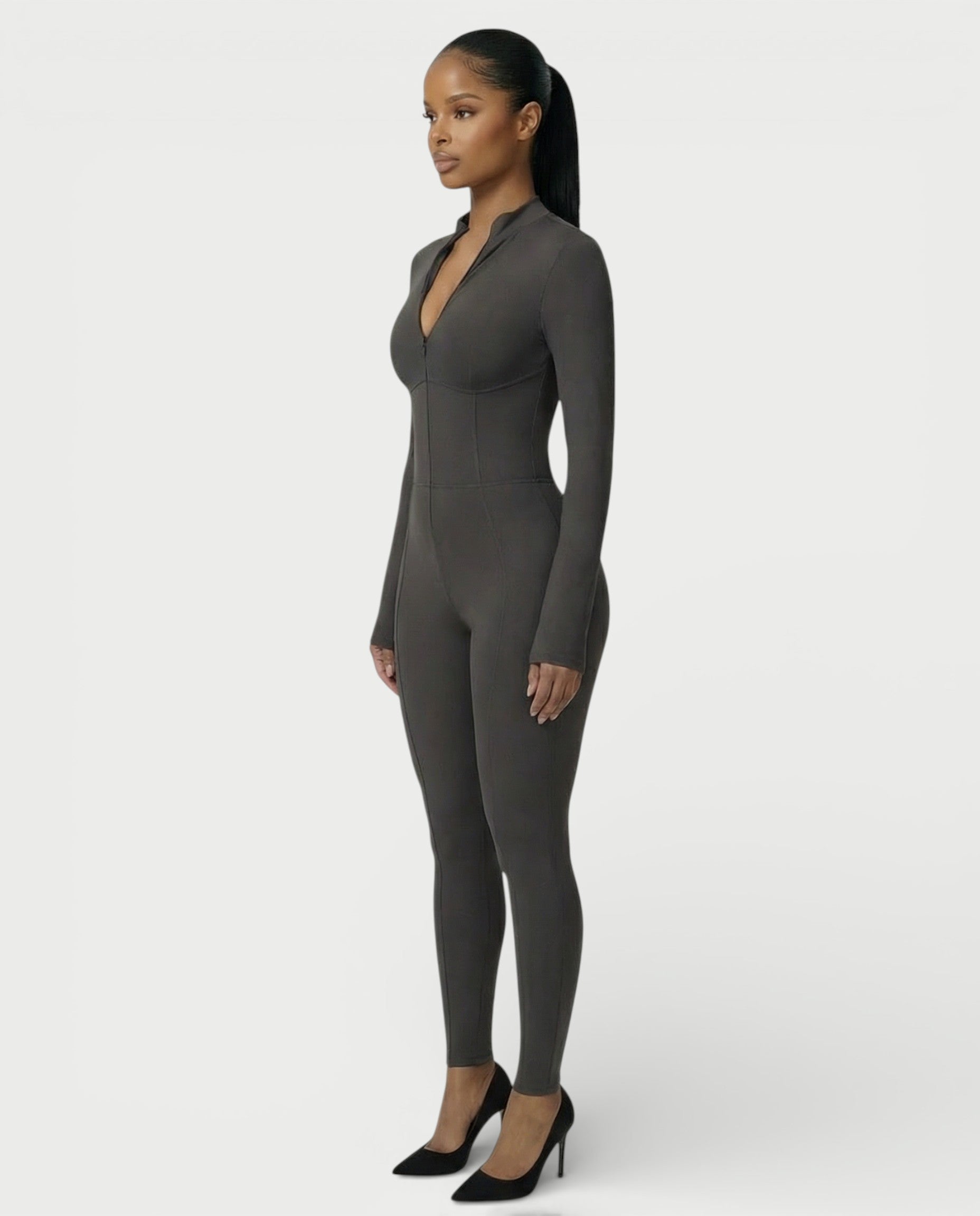 LUVINA Zip-Up Jumpsuit