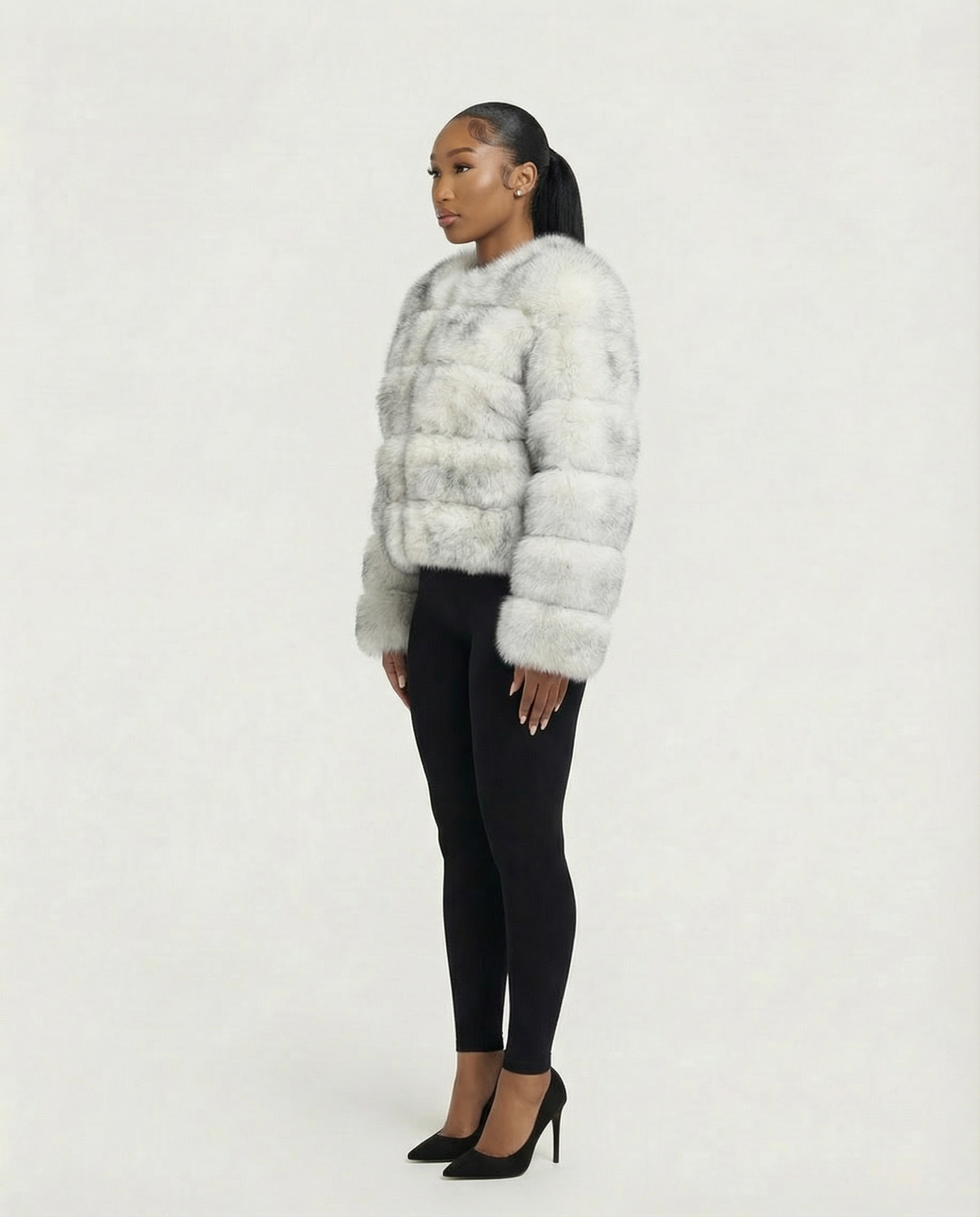 BEATRICE Faux Fur Bubble Jacket