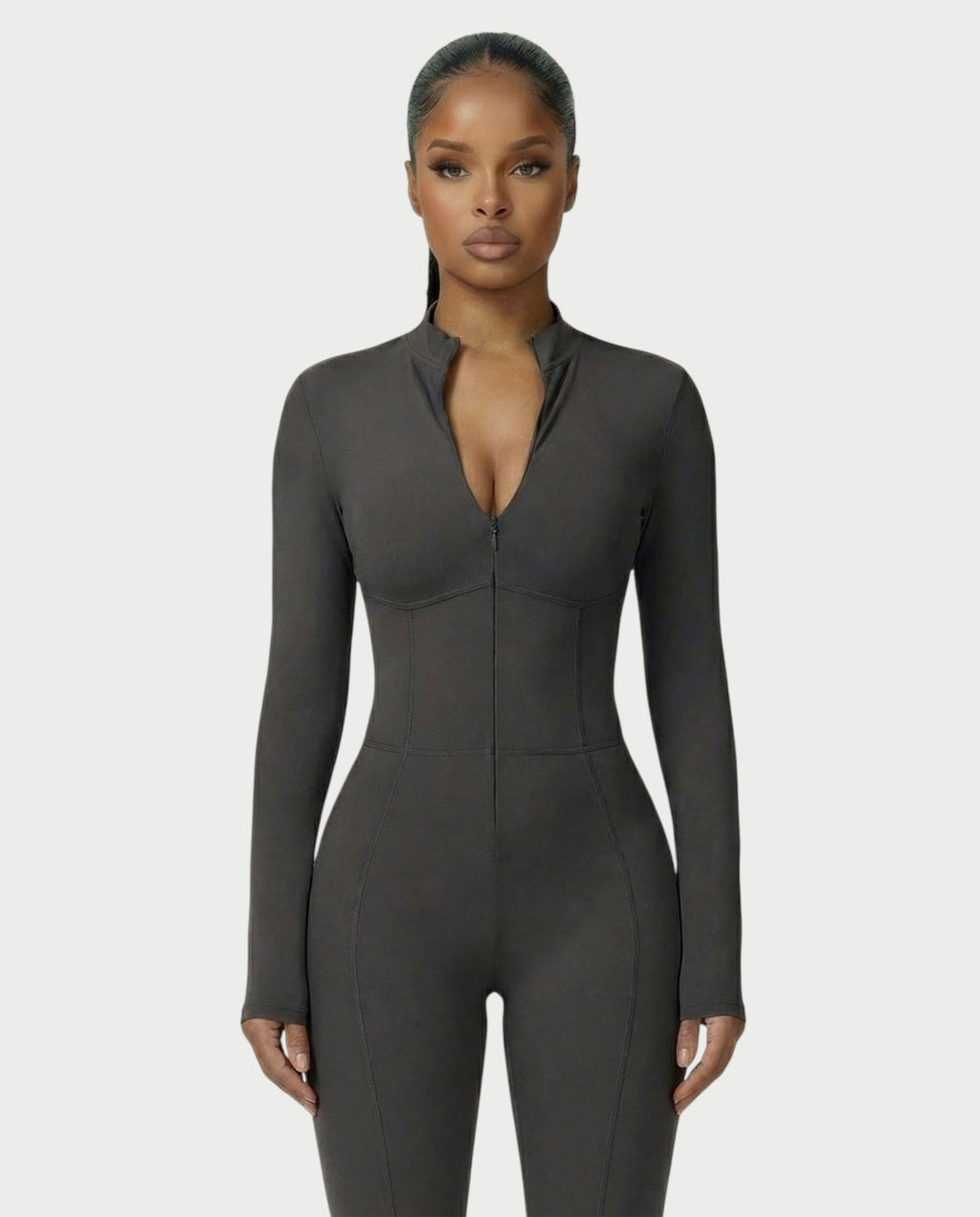 LUVINA Zip-Up Jumpsuit