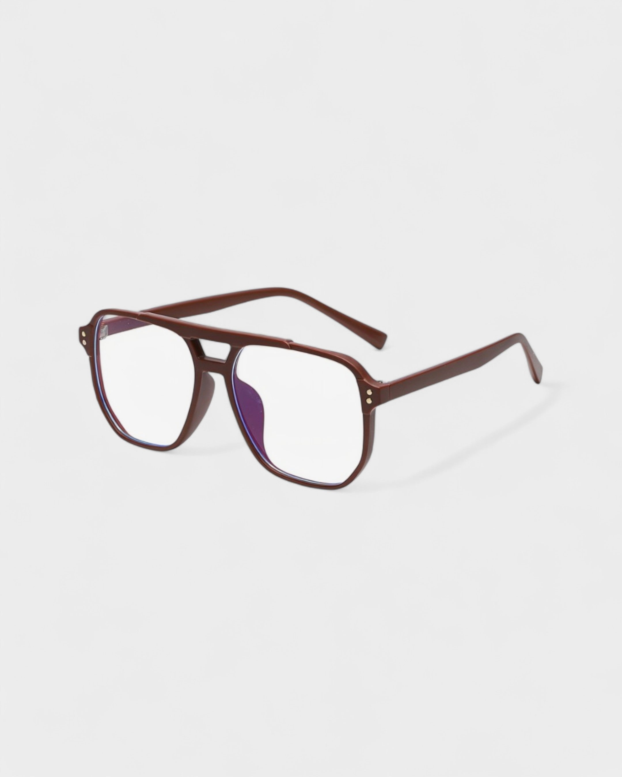 JORDYN Clear Lens Aviator Blue Light Glasses
