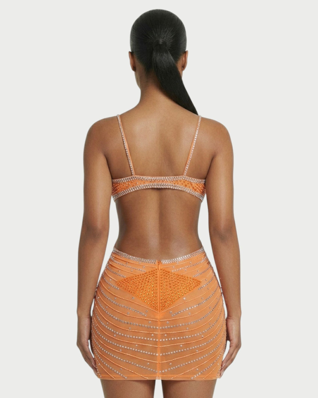 BRELLIE Crystal Cut-out Bodycon Mini Dress