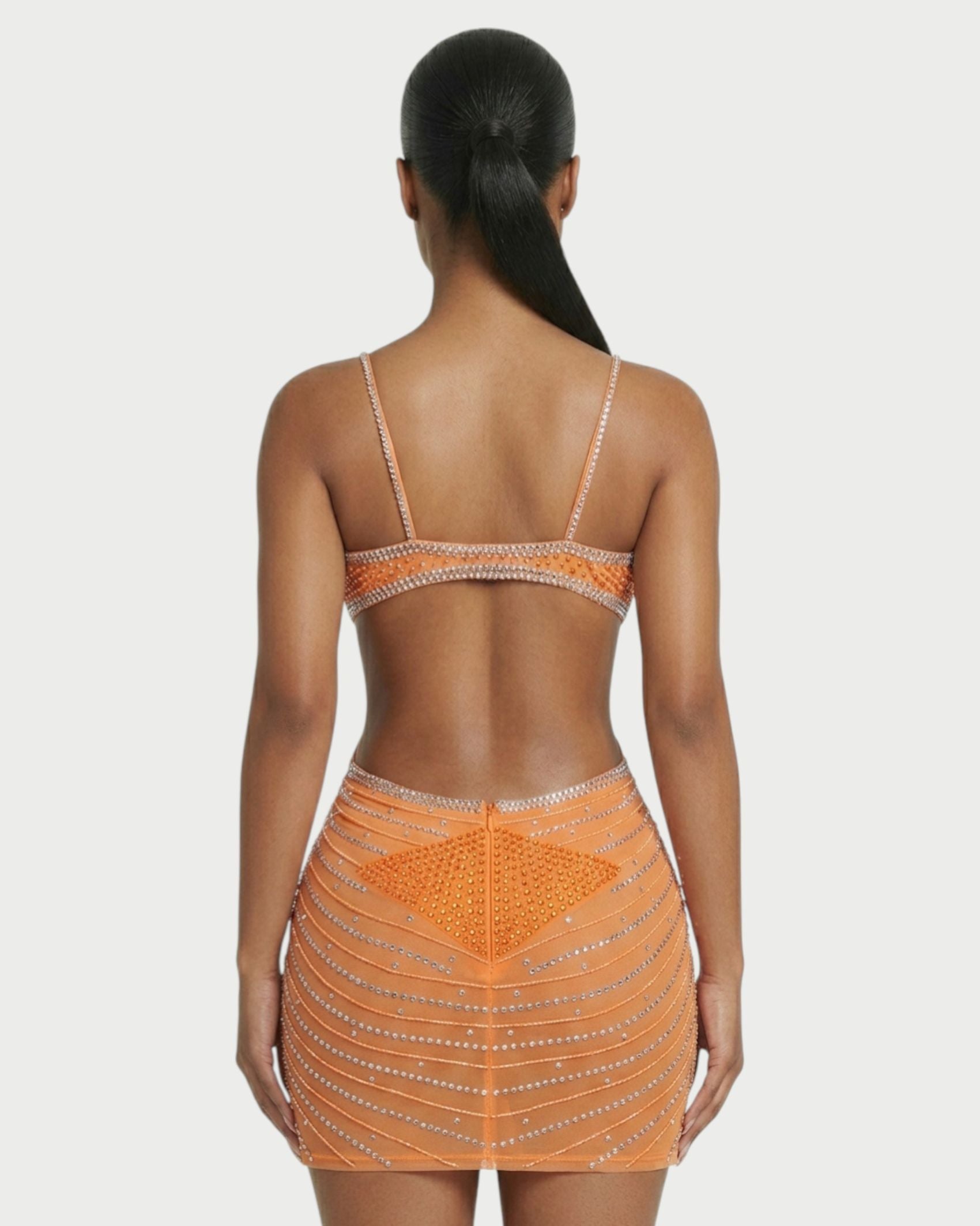 BRELLIE Crystal Cut-out Bodycon Mini Dress