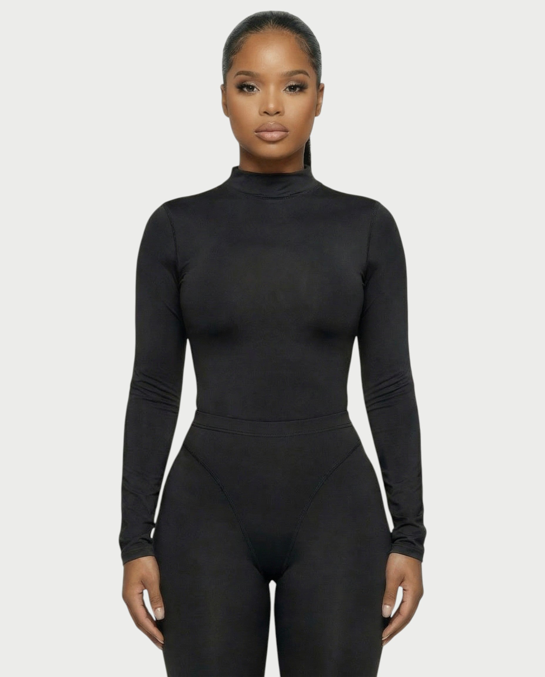 HAINA Long-Sleeve Bodysuit & High-Waist Leggings Set