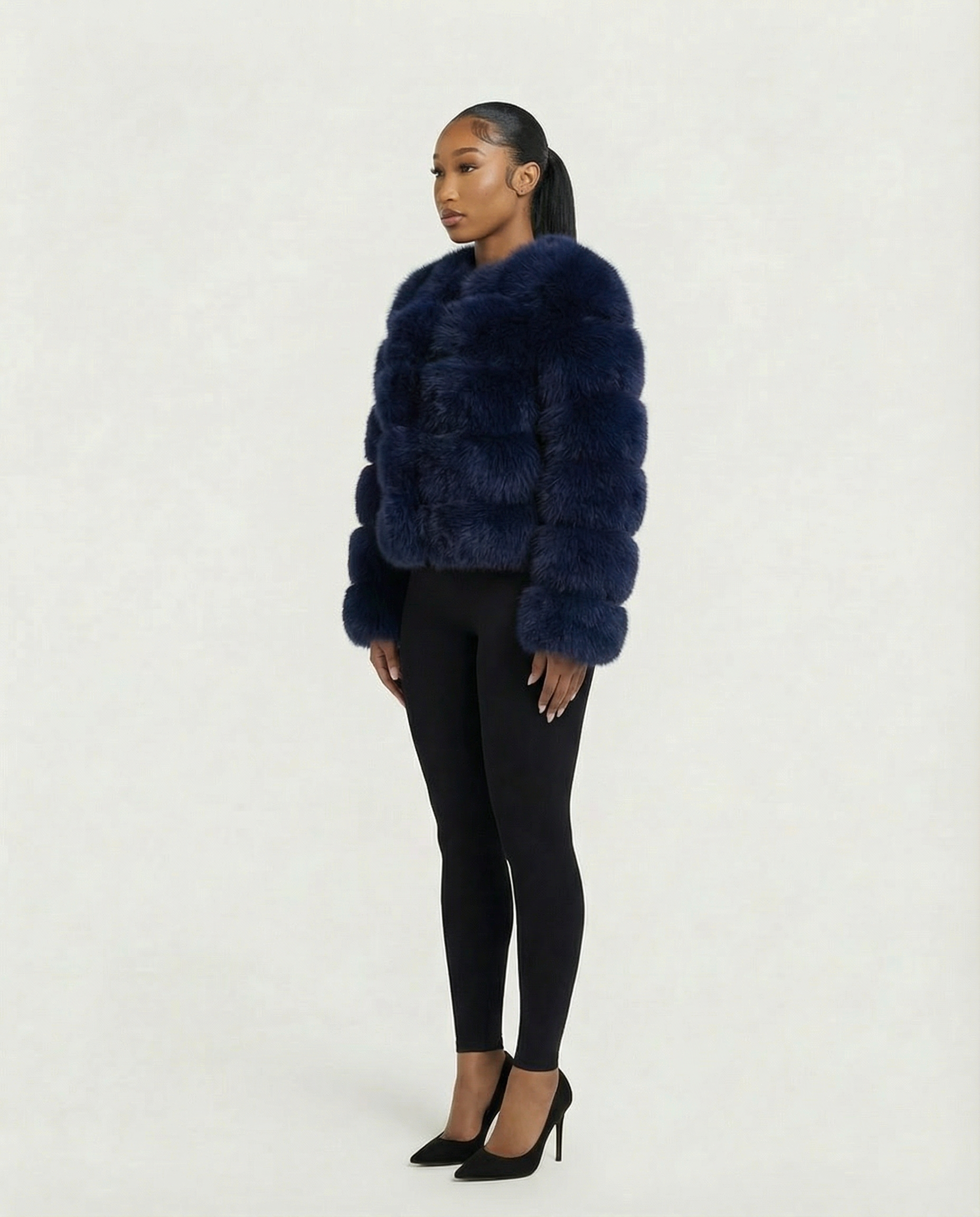BEATRICE Faux Fur Bubble Jacket