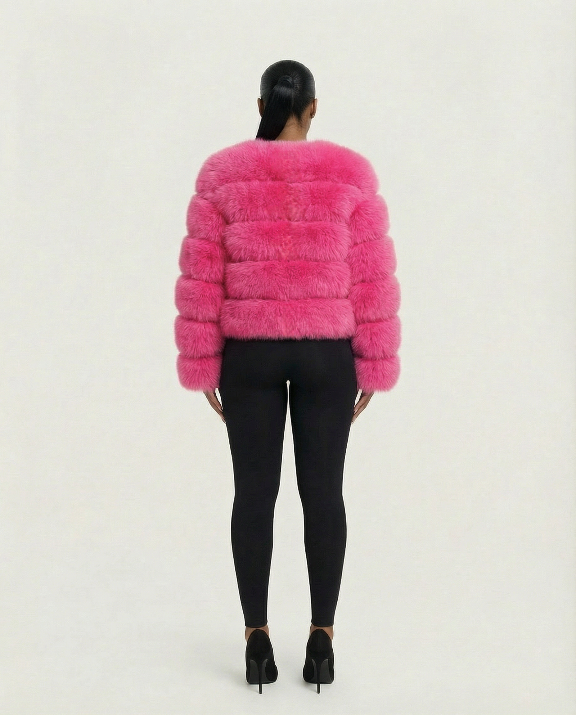 BEATRICE Faux Fur Bubble Jacket