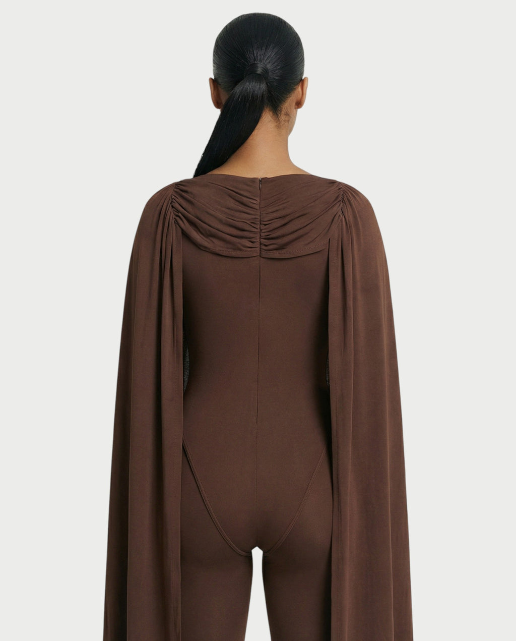 RELANI Draped Illusion Jumpsuit