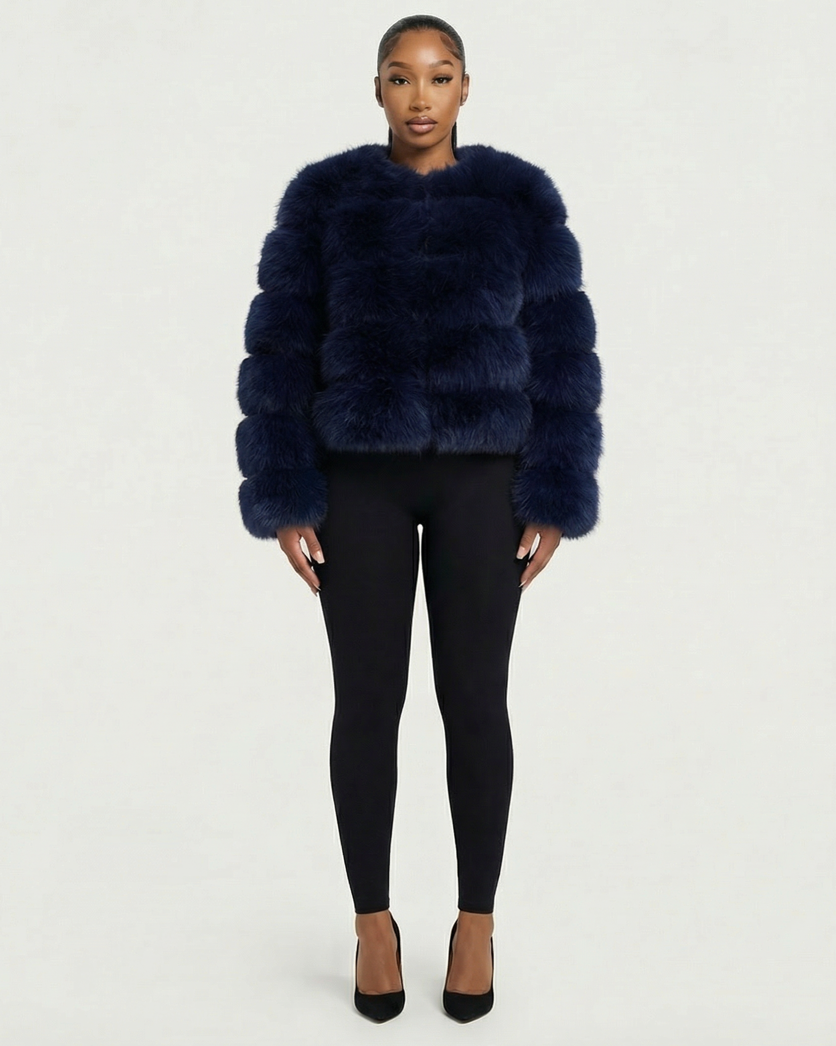 BEATRICE Faux Fur Bubble Jacket