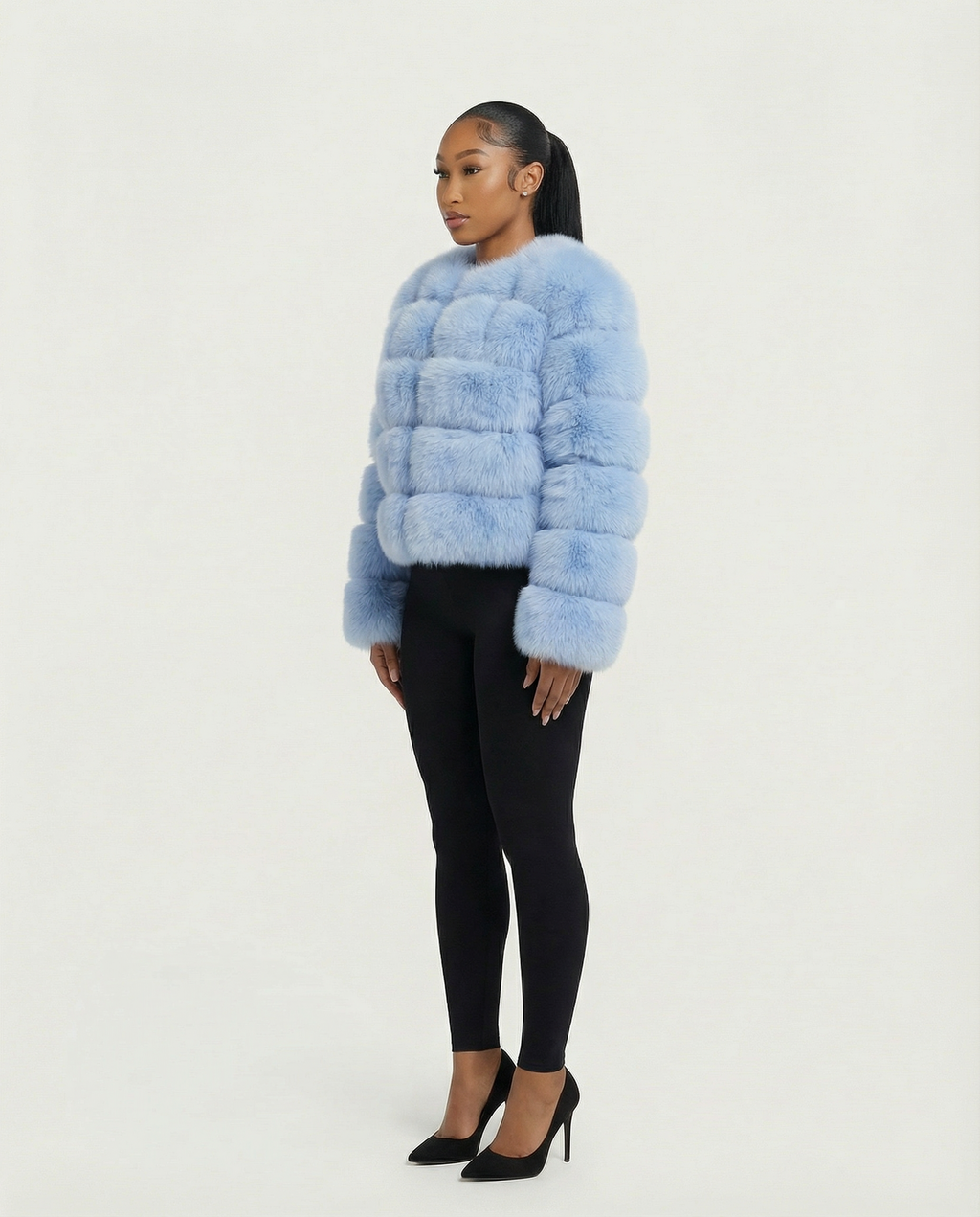 BEATRICE Faux Fur Bubble Jacket