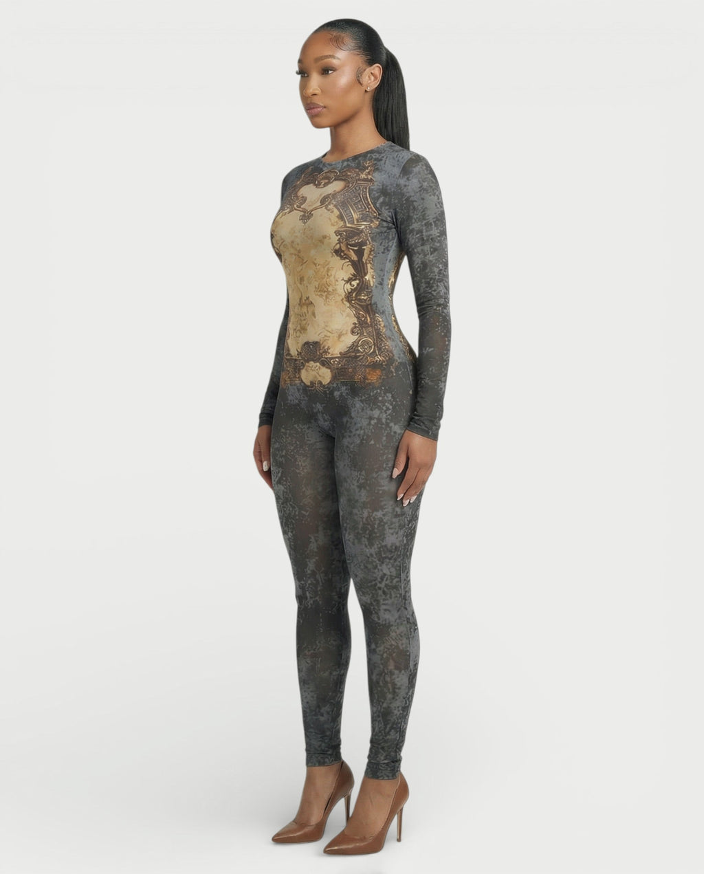 KALEYA Abstract Print Jumpsuit