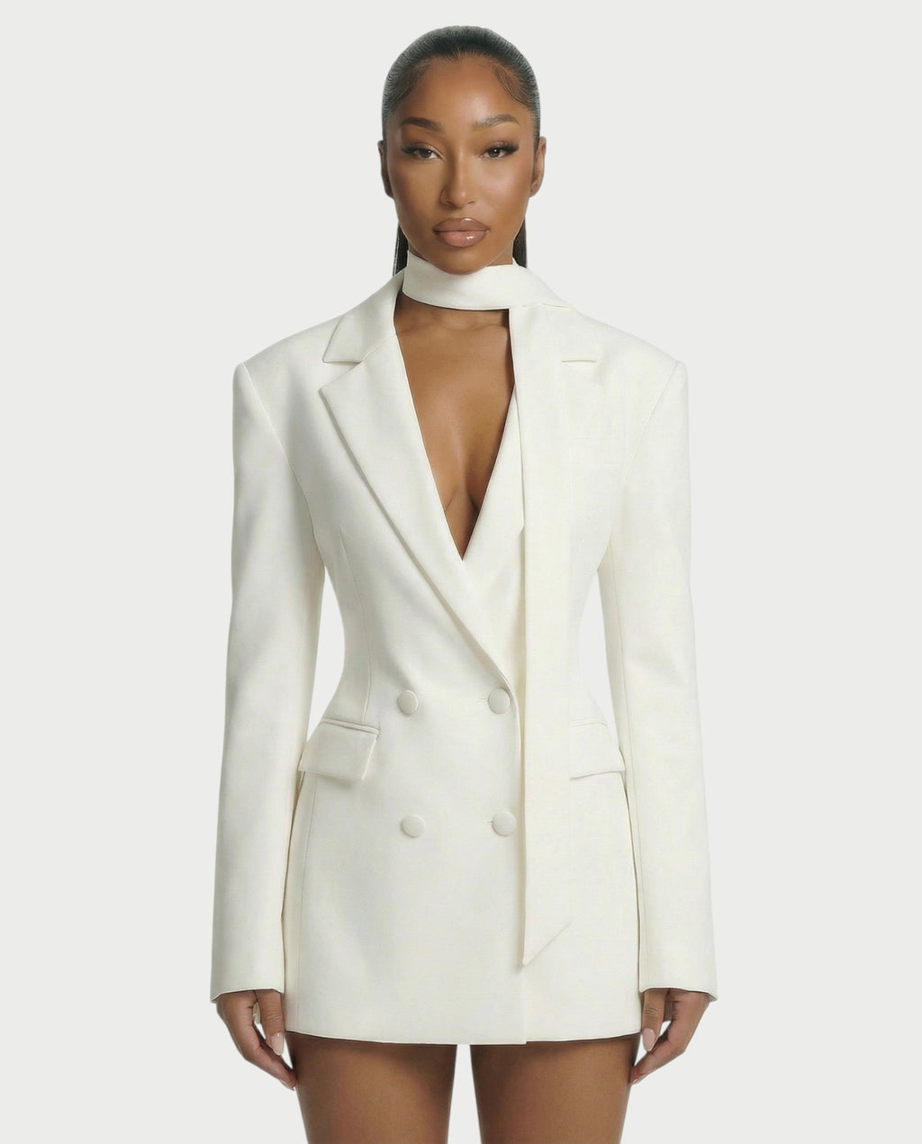 KESSIA Double Breasted Blazer Mini Dress