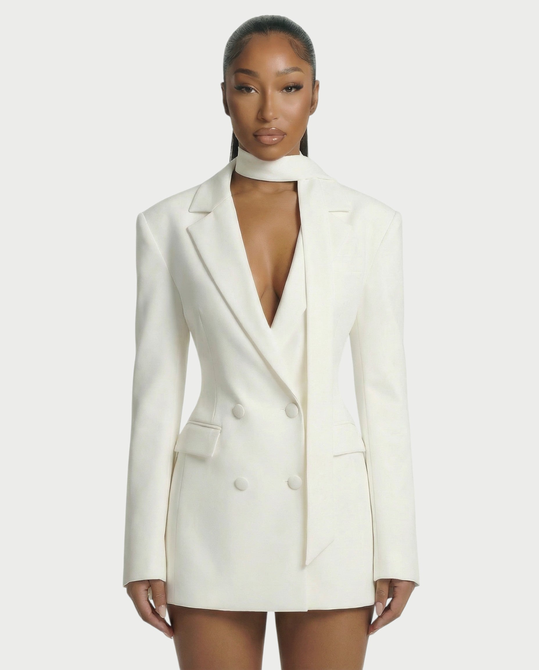 KESSIA Double Breasted Blazer Mini Dress
