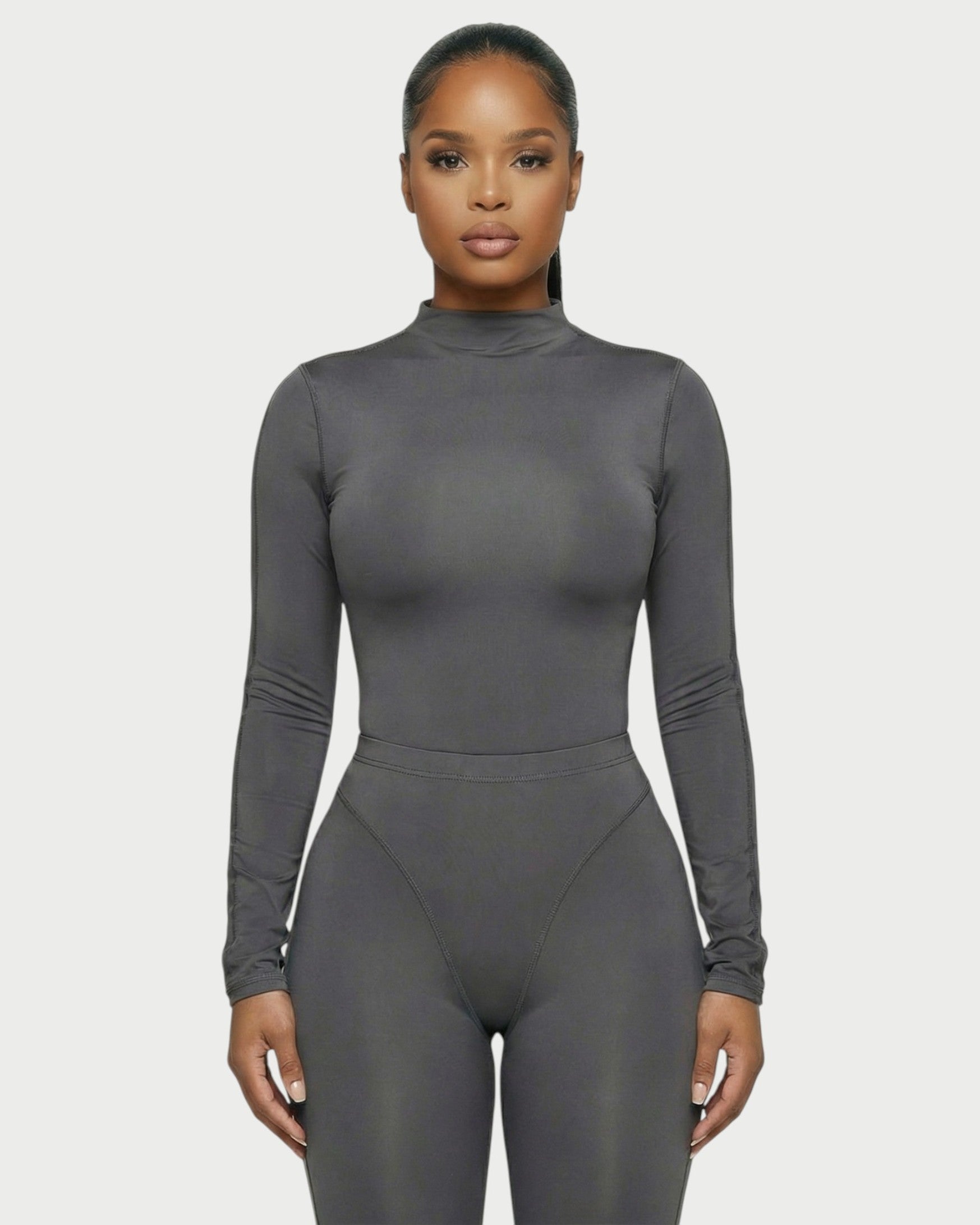 HAINA Long-Sleeve Bodysuit & High-Waist Leggings Set