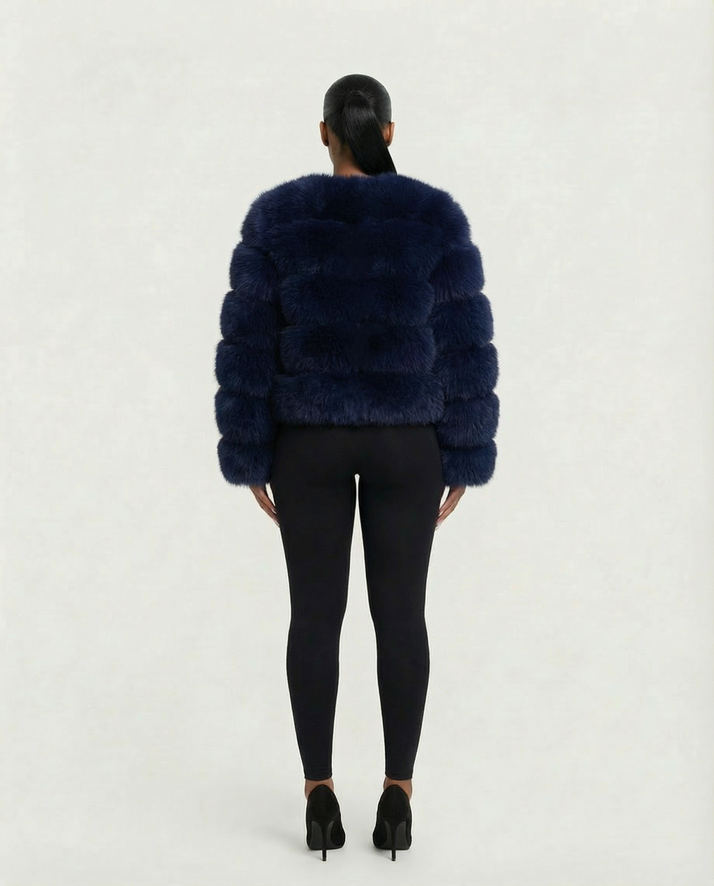 BEATRICE Faux Fur Bubble Jacket