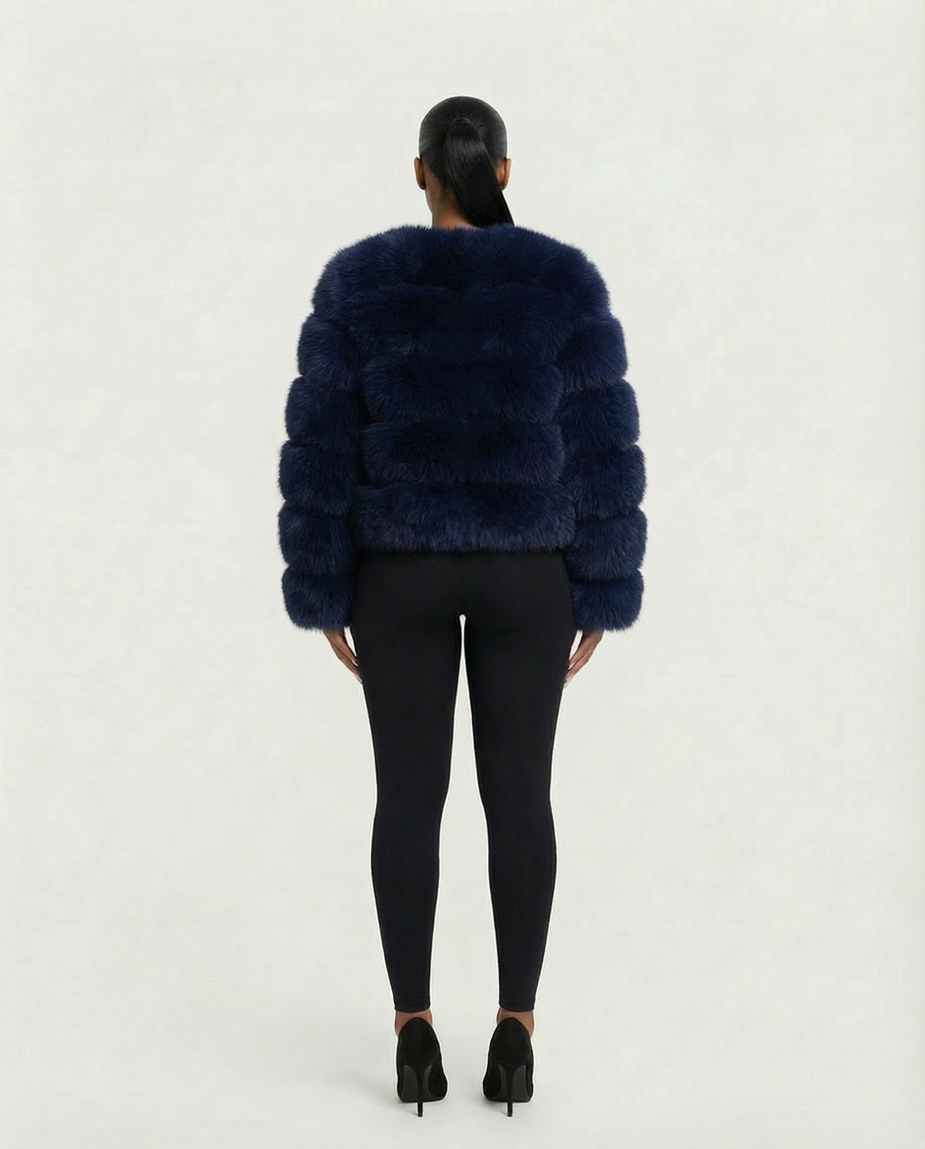 BEATRICE Faux Fur Bubble Jacket