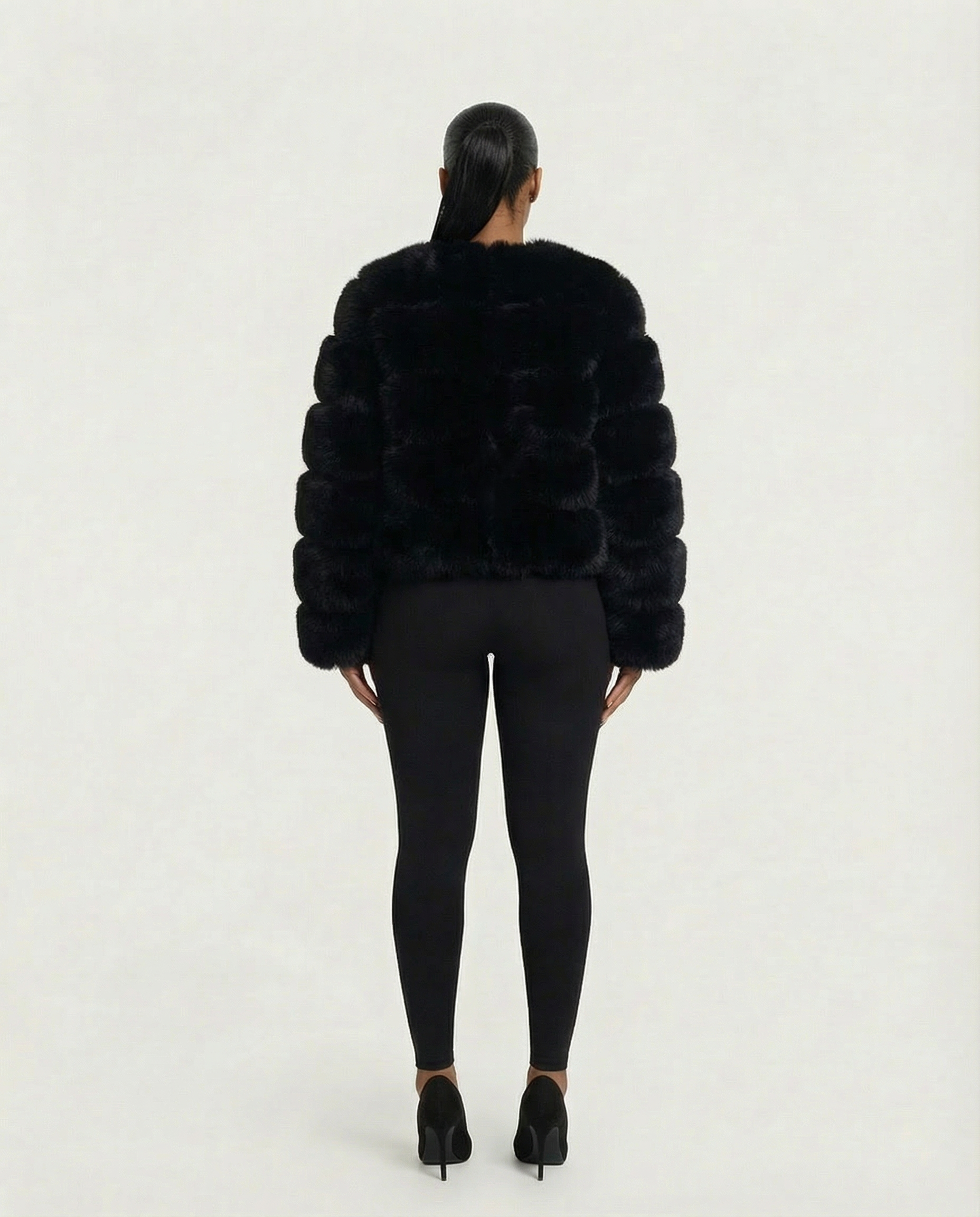 BEATRICE Faux Fur Bubble Jacket