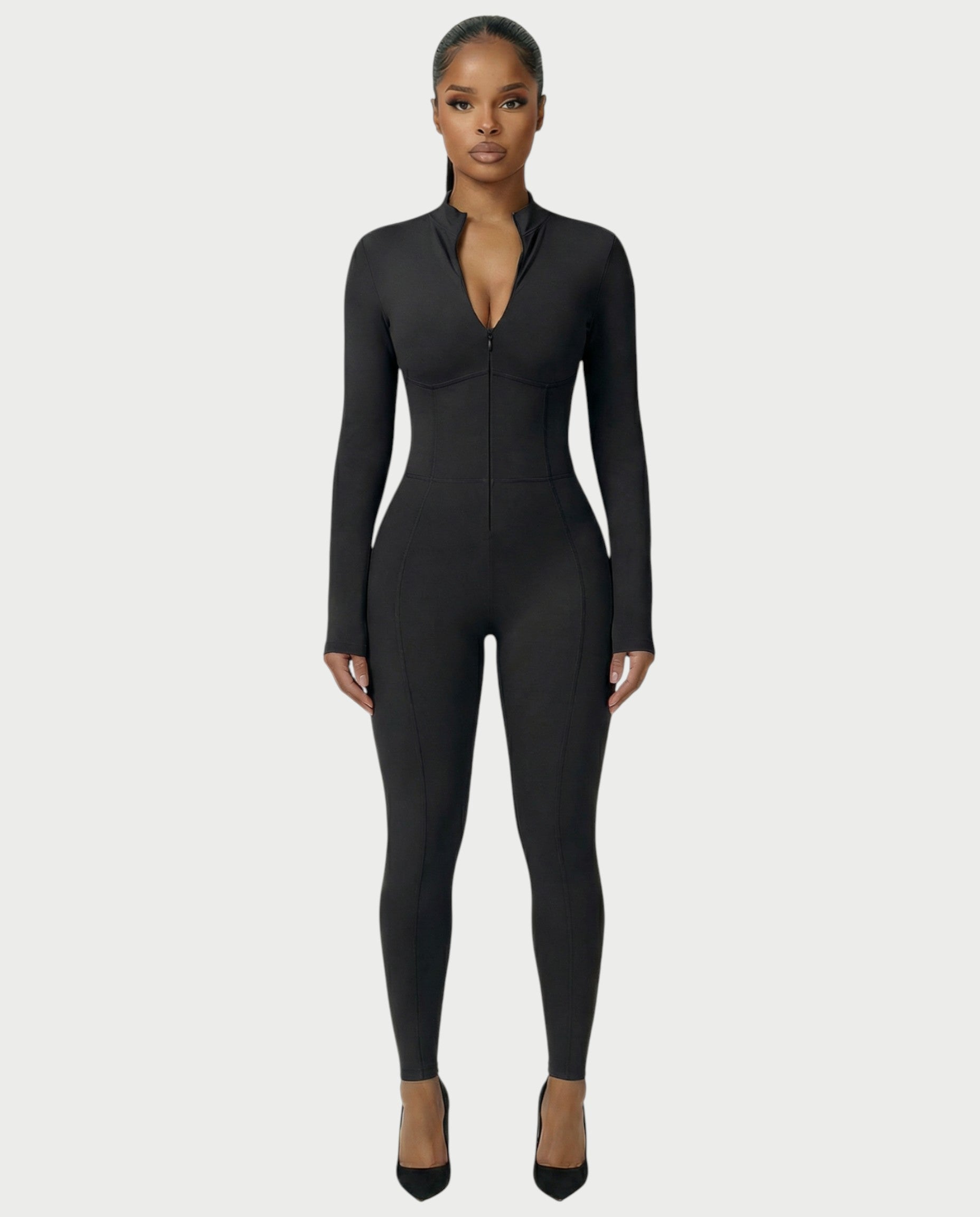 LUVINA Zip-Up Jumpsuit