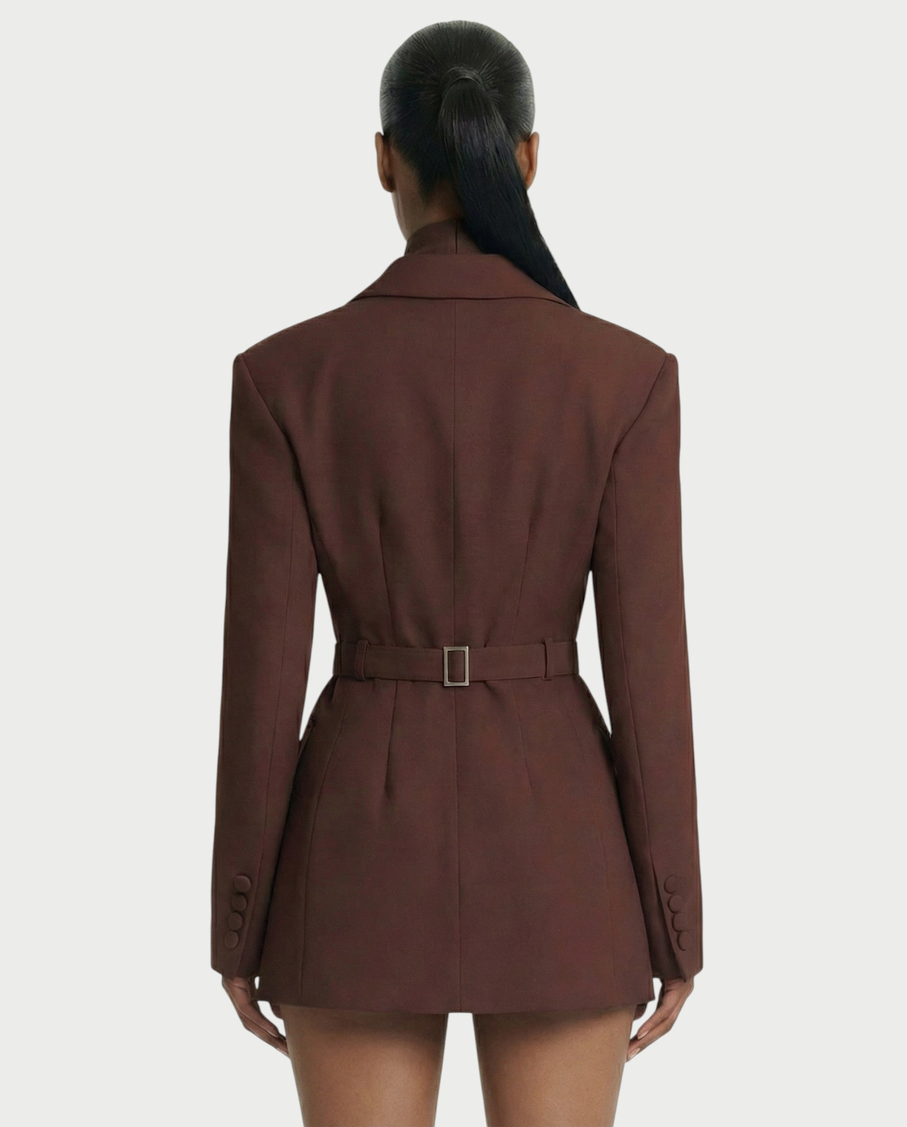KESSIA Double Breasted Blazer Mini Dress