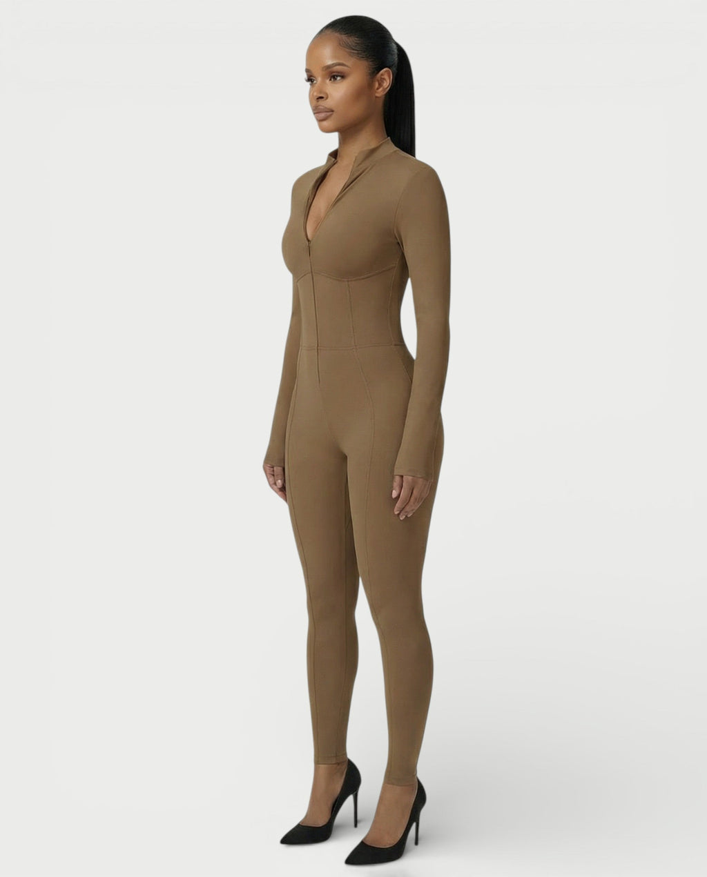 LUVINA Zip-Up Jumpsuit