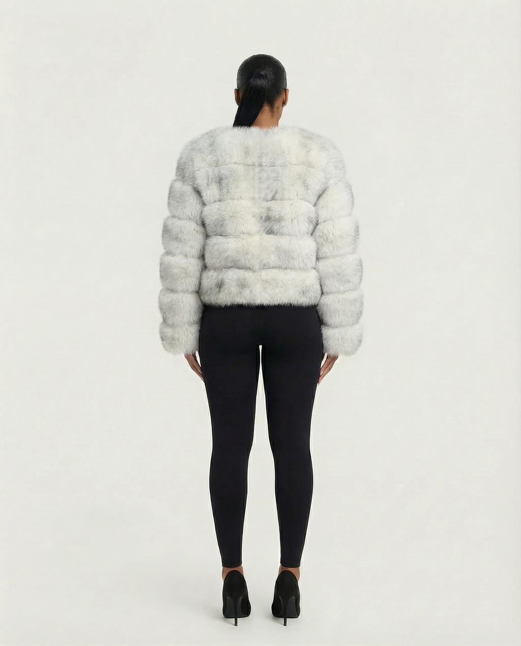 BEATRICE Faux Fur Bubble Jacket