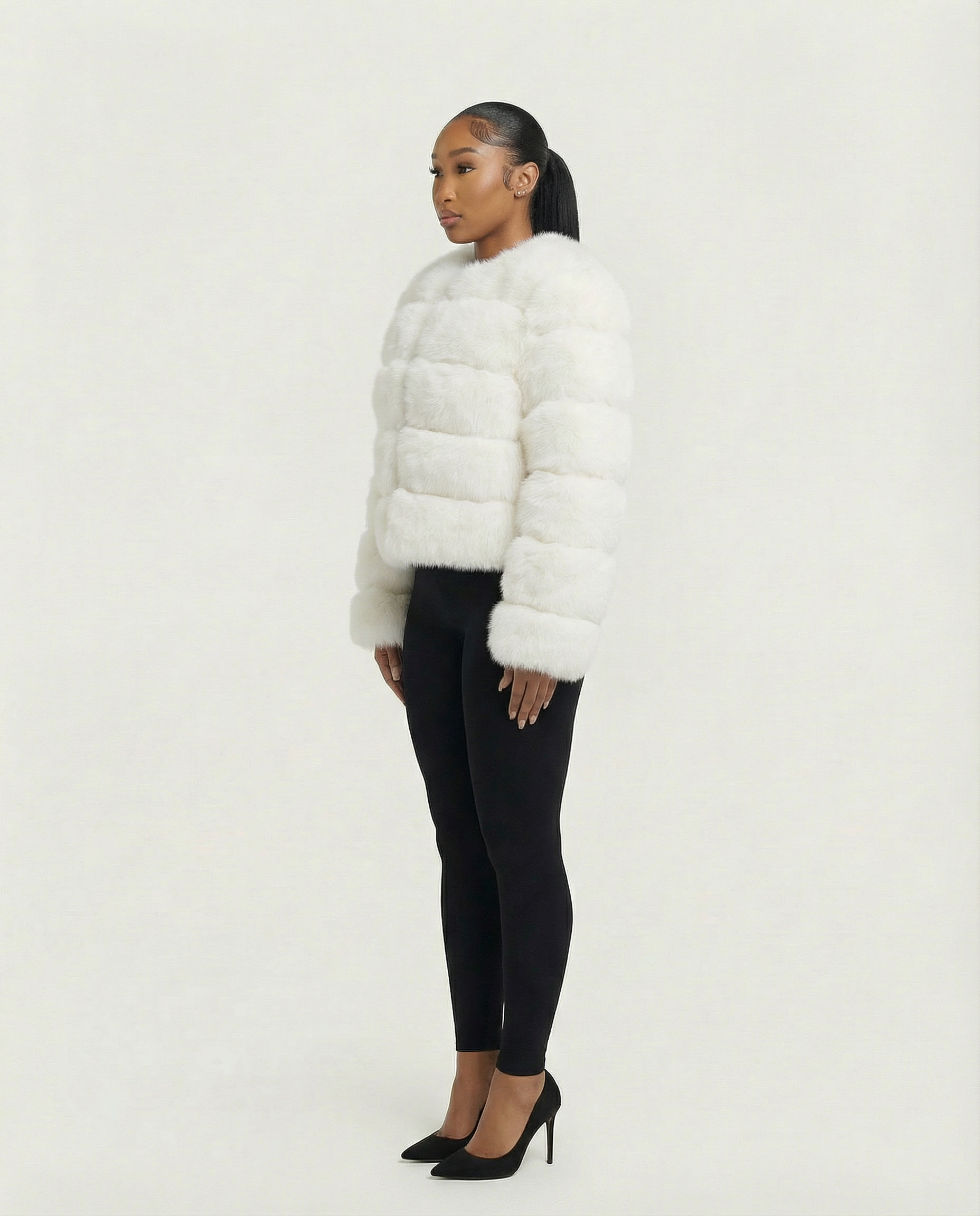 BEATRICE Faux Fur Bubble Jacket