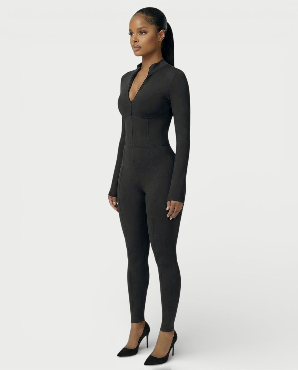 LUVINA Zip-Up Jumpsuit