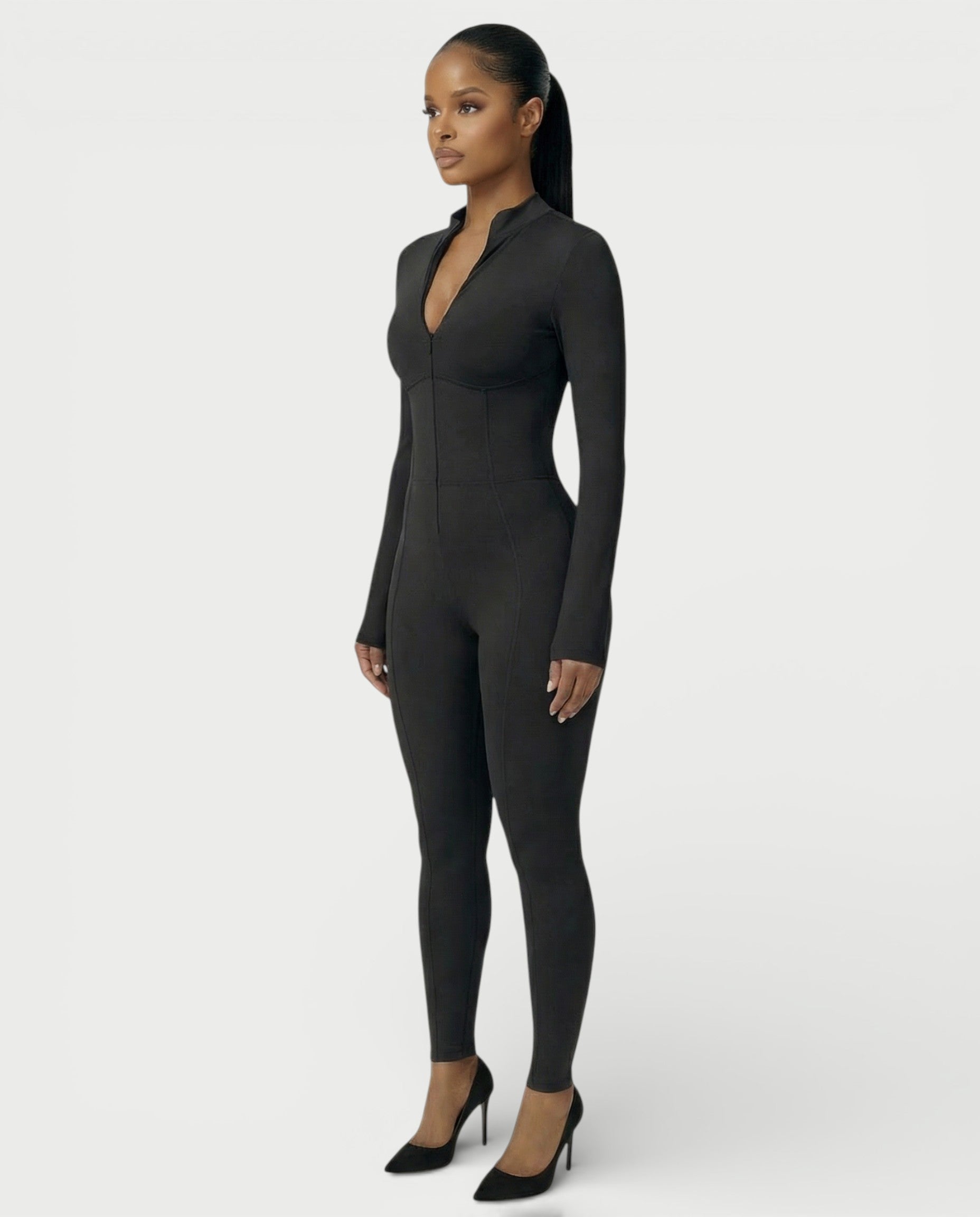 LUVINA Zip-Up Jumpsuit