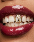 Plated Sculpted Figure Tooth Grill