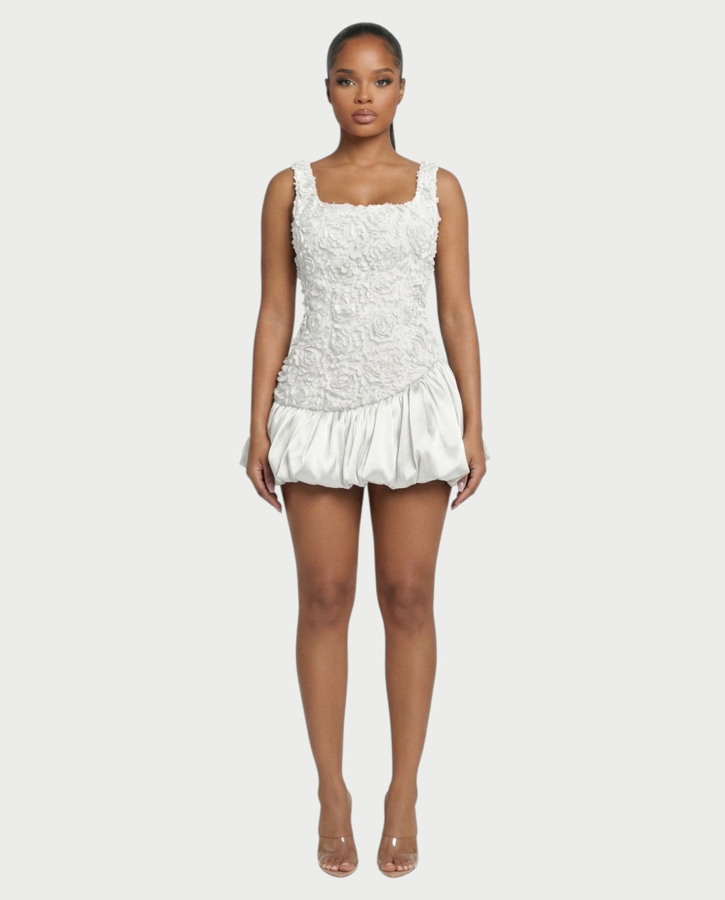 ZARAE Floral Ruffled Mini Dress