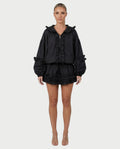 FINA Ruffle-Trim Hooded Jacket & Mini Skort Set