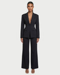 XAVIA Lace-Up Back Blazer & Trouser Set