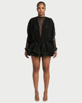 SORYA Lace Long Sleeve Mini Dress