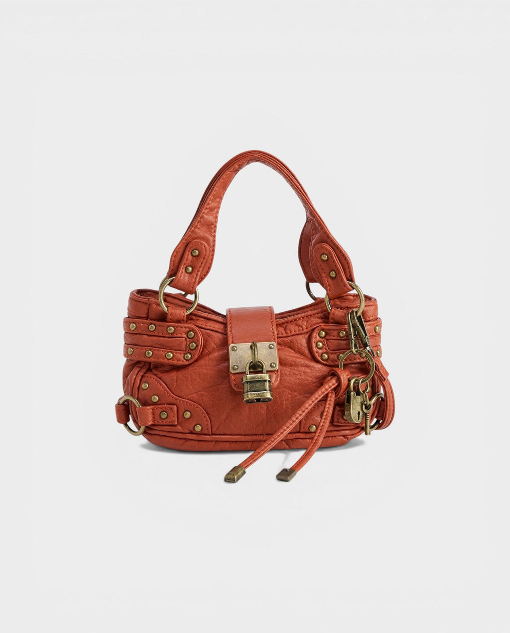 DOSA Studded Padlock Crossbody Bag