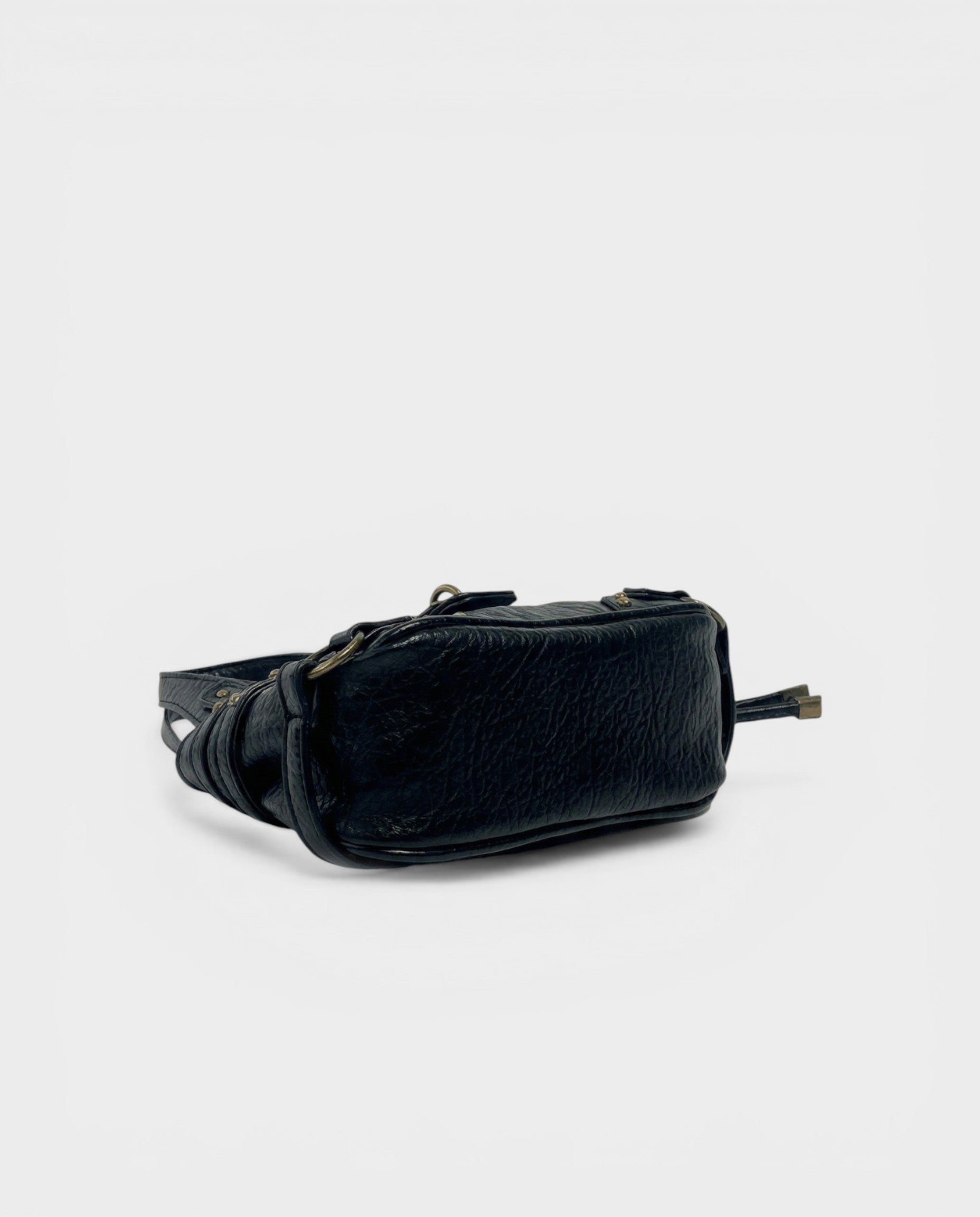 DOSA Studded Padlock Crossbody Bag
