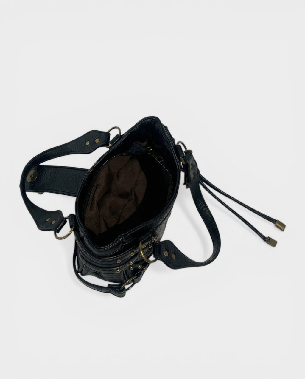 DOSA Studded Padlock Crossbody Bag