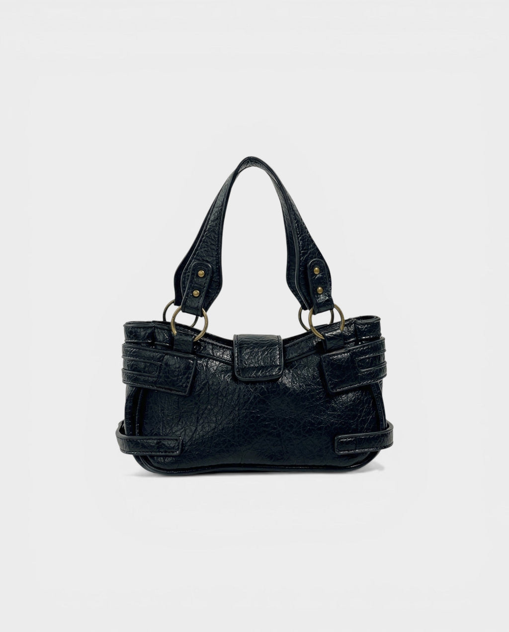 DOSA Studded Padlock Crossbody Bag