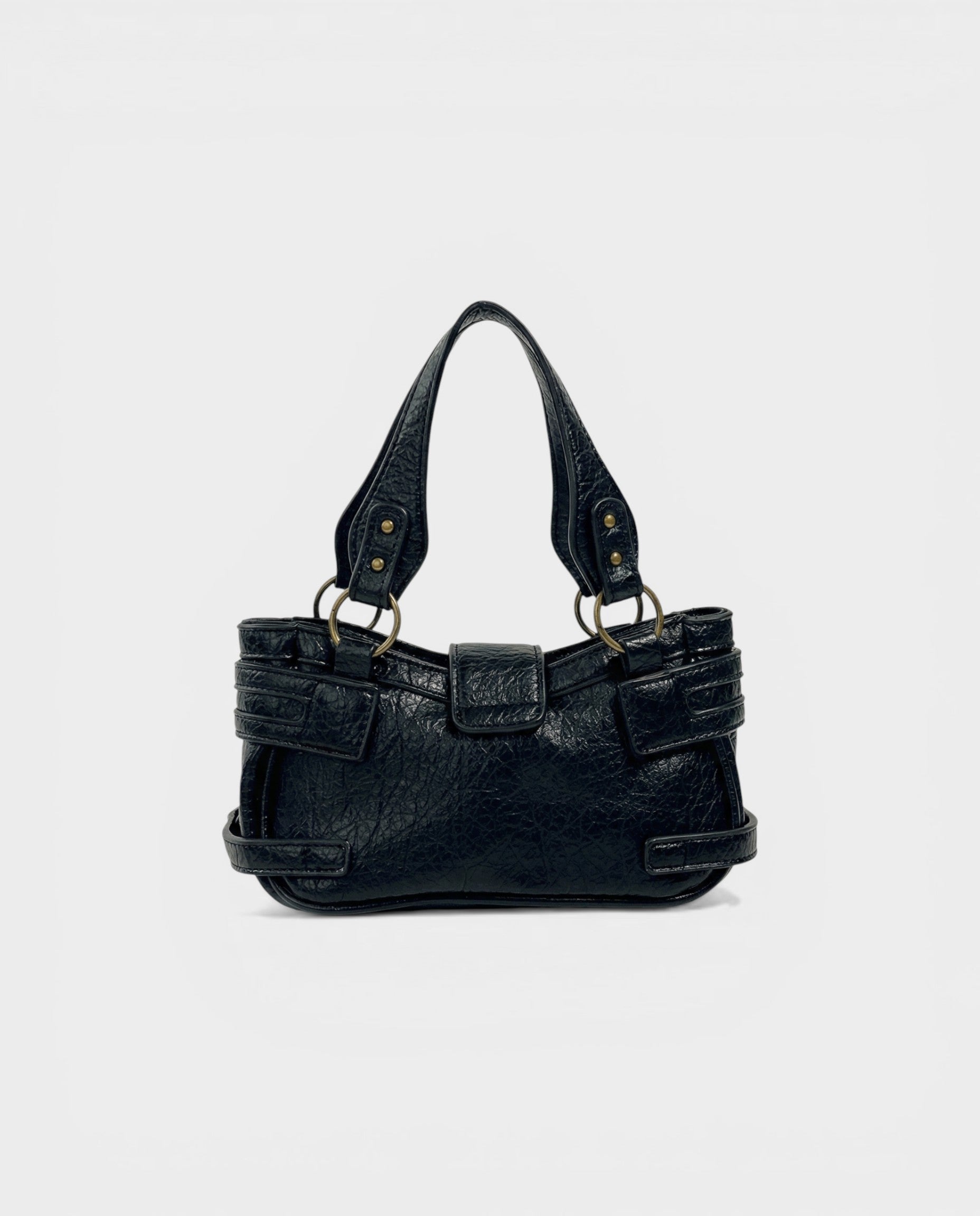 DOSA Studded Padlock Crossbody Bag